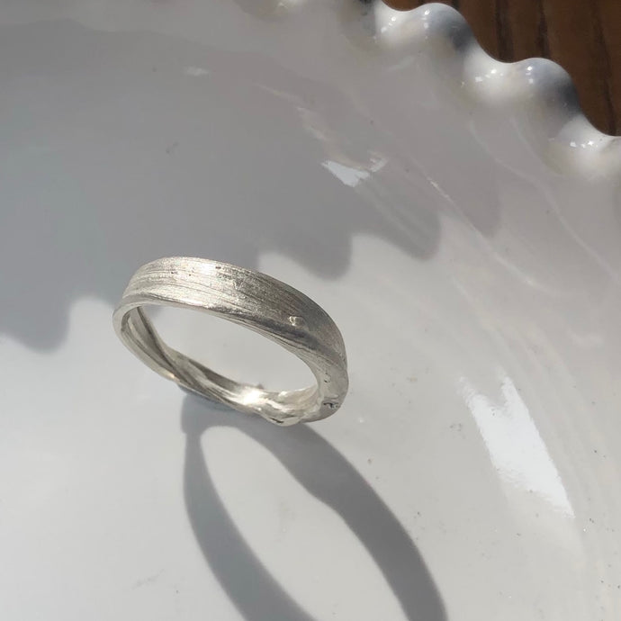 Starry night 925 silver ring