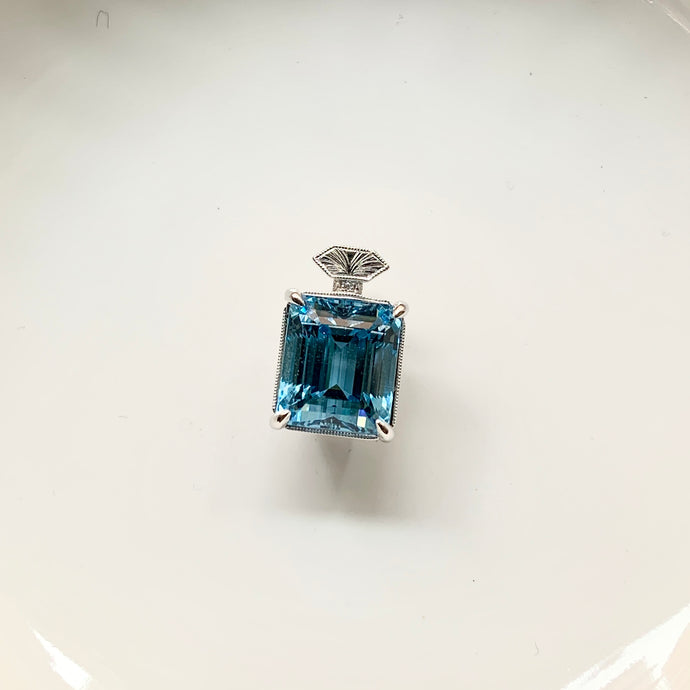 my aquamarine perfume pendant