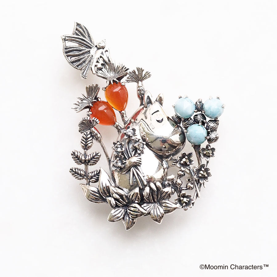 SV Moomin [Flower Picking Moomin] Pendant Brooch
