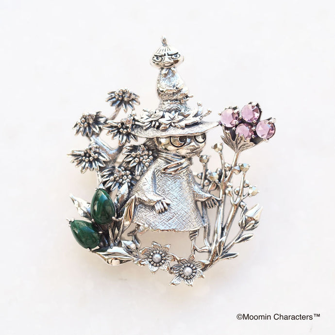 SV Moomin [Running Snufkin & Little My] Pendant Brooch