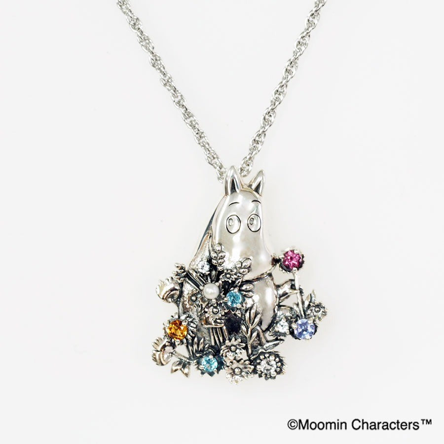SV Moomin [Moomin Always Picking Flowers] Pendant Brooch