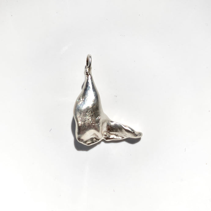 Silver droplet pendant 04