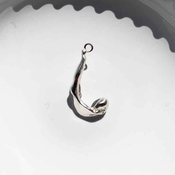 Silver droplet pendant 05