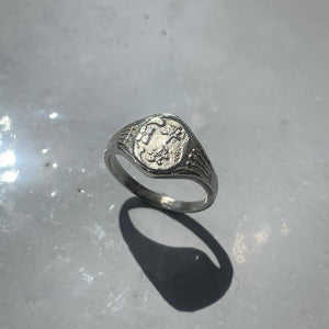 Hong Kong 80s retro signet rings 香港精神 - 平安